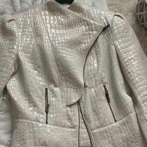 White snake print jacket